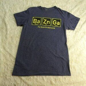 Big Bang Theory Bazinga Periodic Table Shirt Small